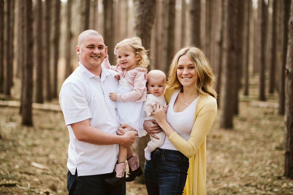 brandon and alyssa walberg with their two daughters
